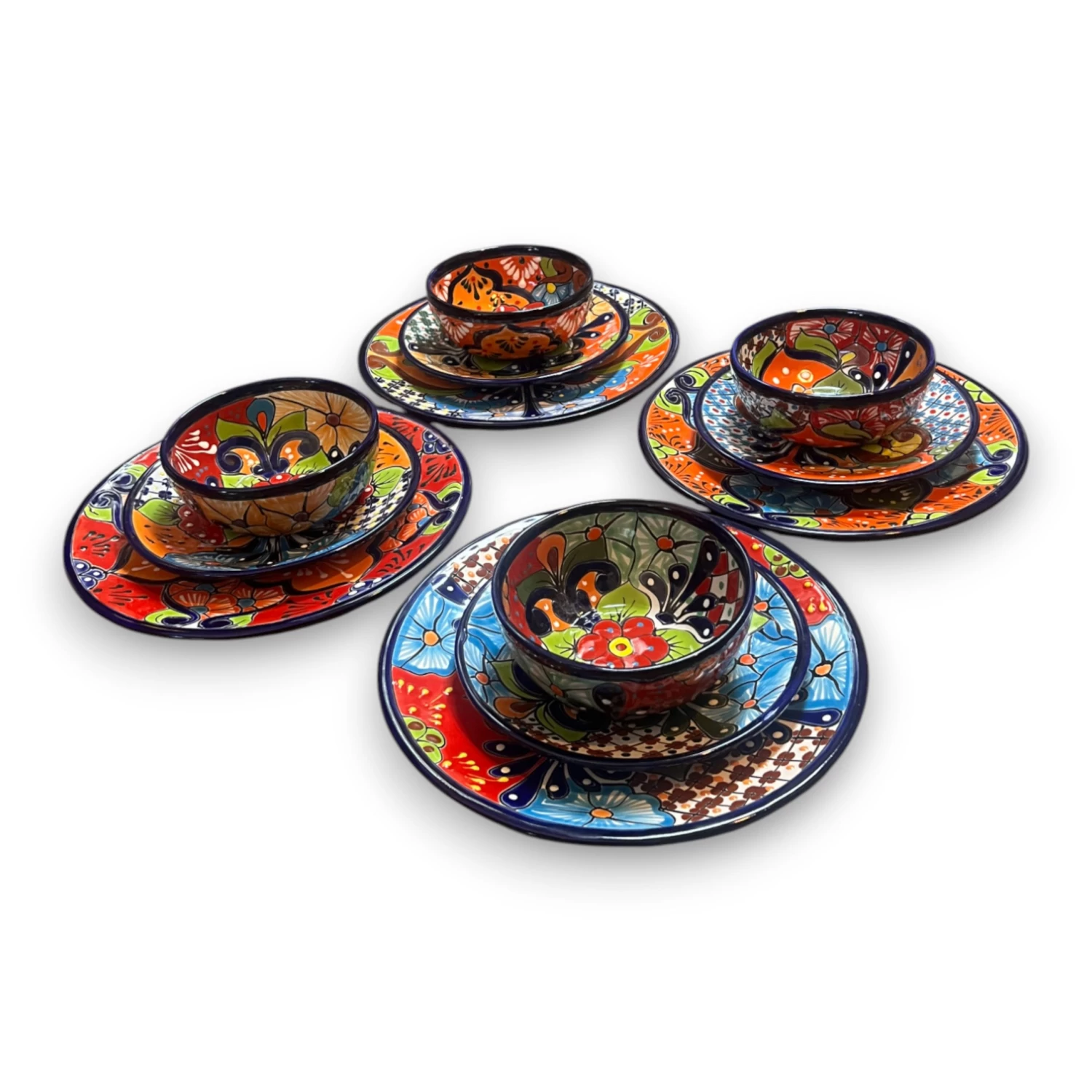 36-Piece Talavera Dinnerware Set | Handmade Mexican Plates & Bowls 7 36-Piece Talavera Dinnerware Set | Handmade Mexican Plates & Bowls - Image 7