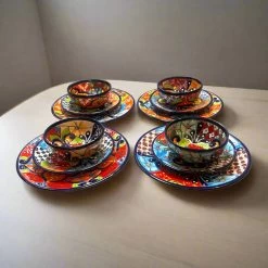 36-Piece Talavera Dinnerware Set | Handmade Mexican Plates & Bowls 10 36-Piece Talavera Dinnerware Set | Handmade Mexican Plates & Bowls -Pottery And Glassware 20250706 175748475 iOS Photoroom