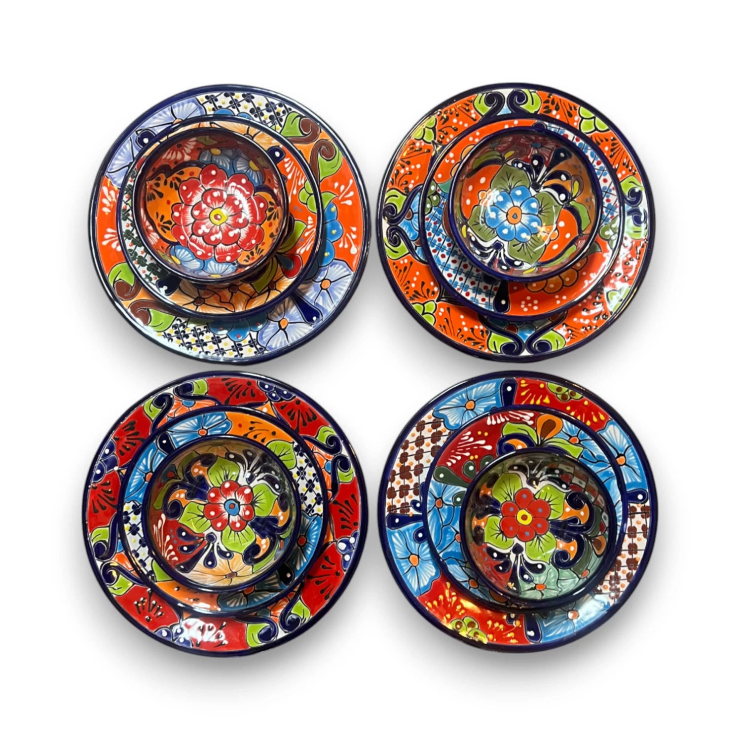 36-Piece Talavera Dinnerware Set | Handmade Mexican Plates & Bowls 4 36-Piece Talavera Dinnerware Set | Handmade Mexican Plates & Bowls - Image 4