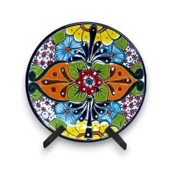 11.5" Talavera Dinner Plate | Hand-Painted Mexican Folk Art Dish 9 11.5" Talavera Dinner Plate | Hand-Painted Mexican Folk Art Dish -Pottery And Glassware 20250706 183323813 iOS Photoroom