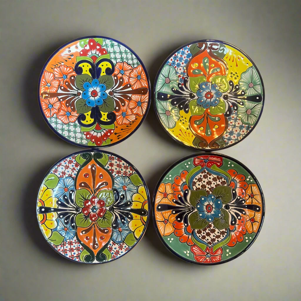 11.5" Talavera Dinner Plate | Hand-Painted Mexican Folk Art Dish 3 11.5" Talavera Dinner Plate | Hand-Painted Mexican Folk Art Dish - Image 3