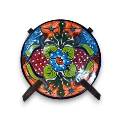 8" Talavera Dinner Plate | Hand-Painted Mexican Folk Art Dish 9 8" Talavera Dinner Plate | Hand-Painted Mexican Folk Art Dish -Pottery And Glassware 20250706 183644110 iOS Photoroom 58f99362 a61a 4287 bb30 5732cba3909f