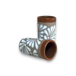 Rustic Talavera Shot Glass | Handmade Mexican Ceramic Drinkware -Pottery And Glassware 20250709 163045066 iOS Photoroom