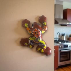 Talavera Frog Wall Art | Colorful Hand-Painted Mexican Decor