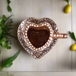 Heart Mug & Pitcher Set | Handmade Mexican Pottery (9-Pieces) -Pottery And Glassware 20250713 190046022 iOS Photoroom