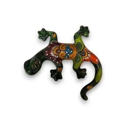Talavera Lizard Figurine | Hand-Painted Mexican Ceramic Sculpture -Pottery And Glassware 20250718 171916787 iOS Photoroom