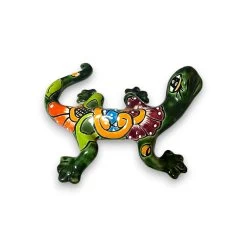 Talavera Lizard Figurine | Hand-Painted Mexican Ceramic Sculpture -Pottery And Glassware 20250718 171935163 iOS Photoroom