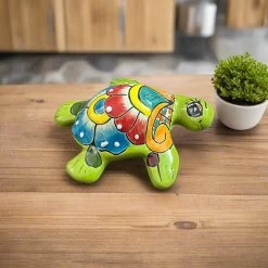 Talavera Sea Turtle | Colorful Mini Hand-Painted Mexican Decor