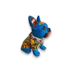 Talavera French Bulldog | Handcrafted Mexican Frenchie Statue -Pottery And Glassware 20250721 193355766 iOS Photoroom