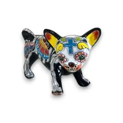 Talavera Peeing Chihuahua | Day Of The Dead Mexican Figurine -Pottery And Glassware 20250728 180954195 iOS Photoroom
