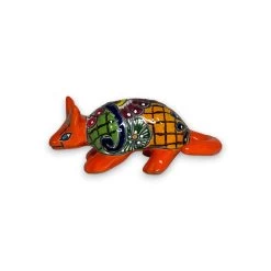 Talavera Armadillo Figurine | Hand-Painted Mexican Decor -Pottery And Glassware 20250804 175408655 iOS Photoroom