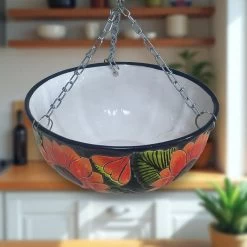 Vibrant Talavera Sunflower Hanging Planter | Artisan Pot -Pottery And Glassware 20250820 184146467 iOS Photoroom