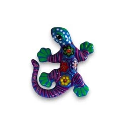 Talavera Lizard Figurine | Mexican Handcrafted Wall Decor -Pottery And Glassware 20250821 223733066 iOS Photoroom
