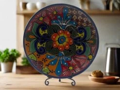 8" Talavera Dinner Plate | Hand-Painted Mexican Folk Art Dish 10 8" Talavera Dinner Plate | Hand-Painted Mexican Folk Art Dish -Pottery And Glassware 8 Talavera Dinner Plate Mexican Handmade Dinnerware