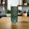 Artisanal Teal Confetti Double Shot Glass | Handmade Mexican Glassware