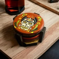 Custom Talavera Coaster | Hand-Painted Mexican Tile Drink Pads