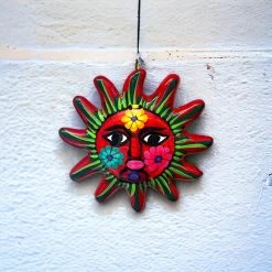Hand-Painted Guerrero Sun Wall Art | Mexican Folk Decor 11 Hand-Painted Guerrero Sun Wall Art | Mexican Folk Decor -Pottery And Glassware Hand Painted Guerrero Sun Wall Art Mexican Folk Decor