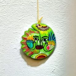 Guerrero Sun Moon Wall Art | Hand-Painted Mexican Eclipse Decor 10 Guerrero Sun Moon Wall Art | Hand-Painted Mexican Eclipse Decor -Pottery And Glassware Hand Painted Guerrero Sun and Moon Eclipse Mexican Folk Art Wall Decor Small