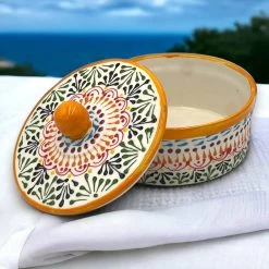Handmade Talavera Tortilla Warmer | Authentic Puebla Mexican Pottery -Pottery And Glassware Handmade Talavera Tortilla Warmer Authentic Puebla Mexican Pottery