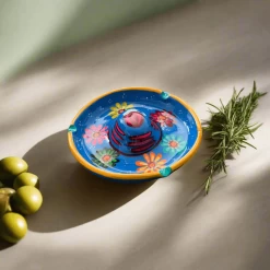 Mexican Handmade Bar Glass Rimmer | Hand-Painted Guerrero Pottery