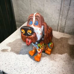 Talavera Cocker Spaniel Statue | Colorful Hand-Painted Mexican Dog Art -Pottery And Glassware Talavera Cocker Spaniel Statue Colorful Mexican Dog Art