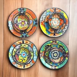 Talavera Dinnerware Set | 33-Piece Mexican Dish Set For 8
