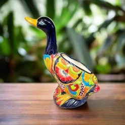 Talavera Duck Planter | Colorful Hand-Painted Mexican Ceramic Art
