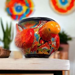 Talavera Pigeon Planter | Colorful Handcrafted Mexican Pottery