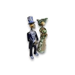 Blue & White Talavera Catrin Statue | Day Of The Dead Figurine -Pottery And Glassware blue white talavera catrin statue day dead 1