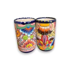Talavera Tumbler Cup | Hand-Painted Mexican Ceramic Glass 15 Talavera Tumbler Cup | Hand-Painted Mexican Ceramic Glass -Pottery And Glassware hand painted talavera tumbler cup