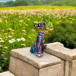 Hand-Painted Guerrero Cat Statue | Colorful Mexican Ceramic Figure (Medium) 7 Hand-Painted Guerrero Cat Statue | Colorful Mexican Ceramic Figure (Medium) -Pottery And Glassware hand painted guerrero cat statue ceramic figure