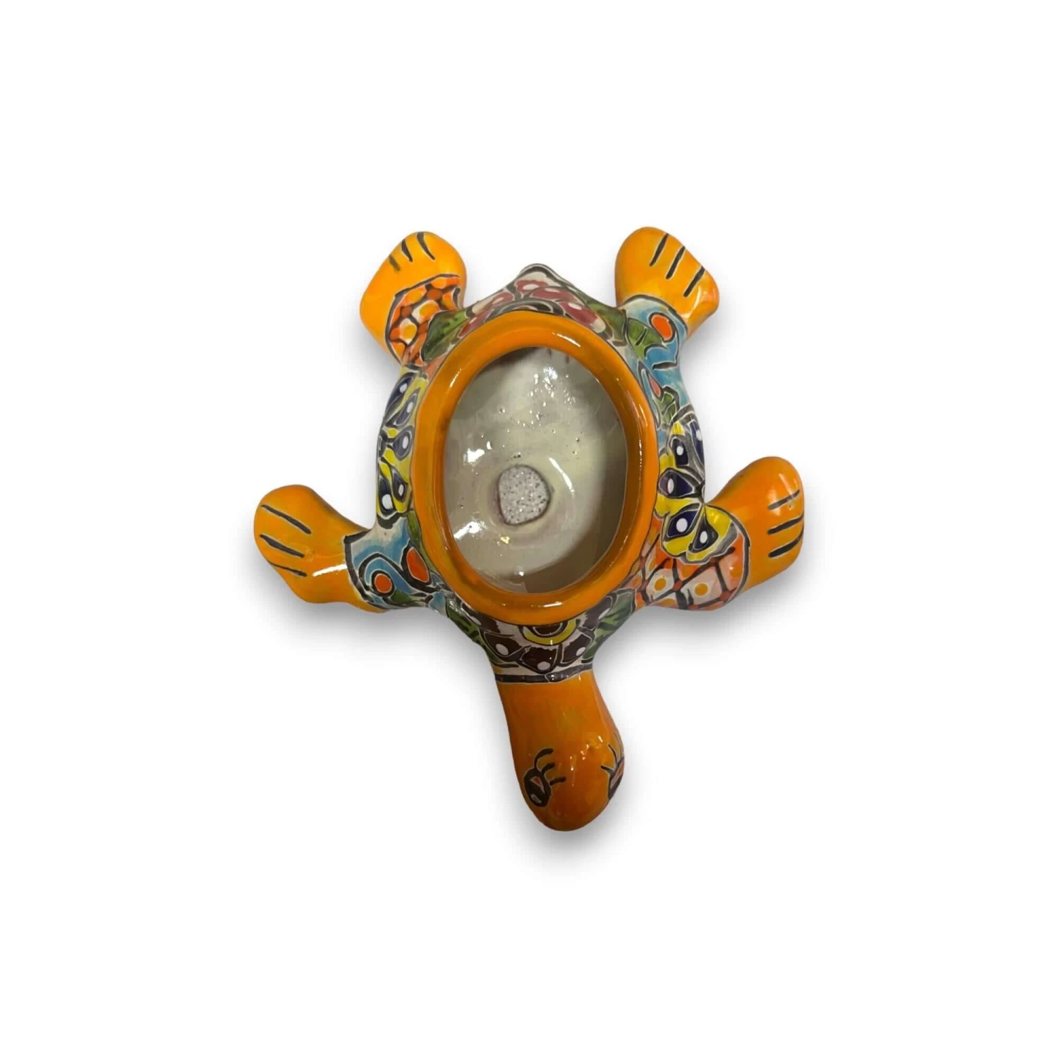 Hand-Painted Talavera Sea Turtle | Mini Vibrant Planter 4 Hand-Painted Talavera Sea Turtle | Mini Vibrant Planter - Image 4
