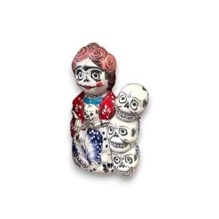 Handcrafted Talavera Frida Statue | Colorful Day Of The Dead Calavera Skull Decor 8 Handcrafted Talavera Frida Statue | Colorful Day Of The Dead Calavera Skull Decor -Pottery And Glassware handcrafted talavera frida statue day of dead