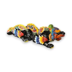 Handmade Talavera Dragon Statue | Vibrant Mexican Cultural Art -Pottery And Glassware handmade talavera dragon statue mexican art 1