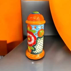 Talavera Fire Hydrant Statue | Hand-Painted Mexican Decor -Pottery And Glassware handmade talavera fire hydrant statue colorful