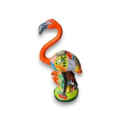 Handmade Talavera Flamingo | Vibrant Mexican Ceramic Bird Art -Pottery And Glassware handmade talavera flamingo mexican ceramic art