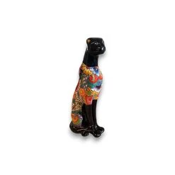 Handmade Talavera Panther Statue | Vibrant Mexican Folk Art -Pottery And Glassware handmade talavera panther statue mexican folk art 3
