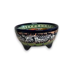 Talavera Salsa Bowl | Handmade Mexican Ceramic Sauce Dish -Pottery And Glassware handmade talavera salsa bowl ceramic 1