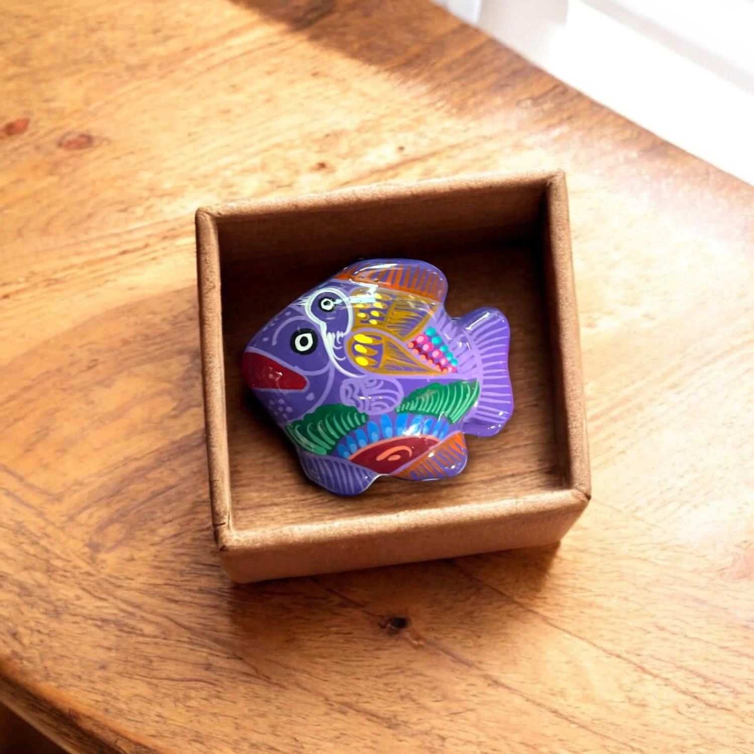 Guerrero Fish Jewelry Box | Handmade Ceramic Earring Organizer 2 Guerrero Fish Jewelry Box | Handmade Ceramic Earring Organizer - Image 2