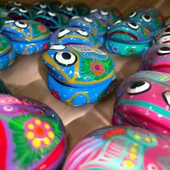 Guerrero Frog Jewelry Box | Handmade Mexican Ceramic Trinket Holder -Pottery And Glassware handmade mexican ceramic frog jewelry box