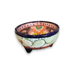 Talavera Salsa Bowl | Handmade Mexican Ceramic Sauce Dish -Pottery And Glassware handmade mexican salsa bowl ceramic
