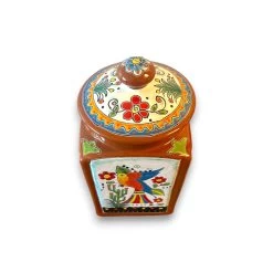 Talavera Bird Canister Set | Handmade Mexican Pottery -Pottery And Glassware handmade mexican talavera bird canister