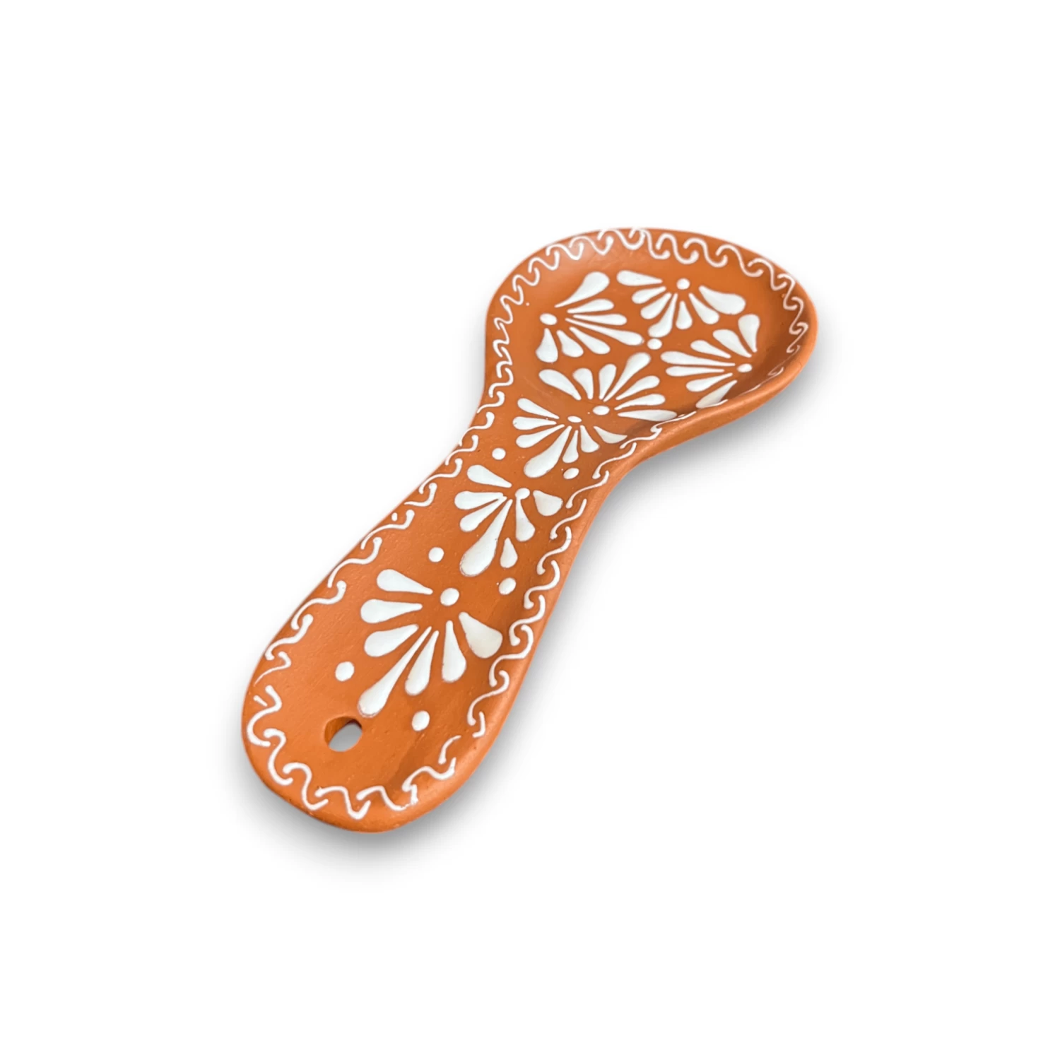 Handmade Mexican Talavera Spoon Rest | Colorful Barro Utensil Holder 5 Handmade Mexican Talavera Spoon Rest | Colorful Barro Utensil Holder - Image 5