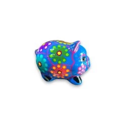 Handmade Guerrero Piggy Bank | Mexican Painted Coin Bank (Small) -Pottery And Glassware handmade painted guerrero piggy bank