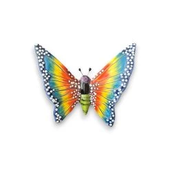 Set Of 3 Talavera Butterfly Wall Hangings | Handmade Ceramic Decor 12 Set Of 3 Talavera Butterfly Wall Hangings | Handmade Ceramic Decor -Pottery And Glassware handmade talavera butterfly wall hanging ceramic