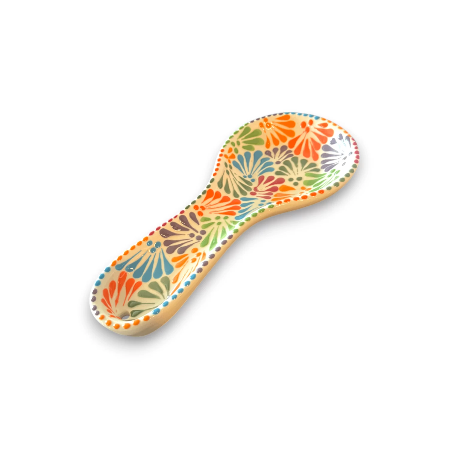 Talavera Spoon Rest | Handmade Mexican Puebla 4 Talavera Spoon Rest | Handmade Mexican Puebla - Image 4