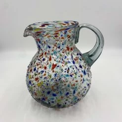 Confetti Glass Pitcher | Hand-Blown Mexican Rock Jug -Pottery And Glassware il fullxfull.4938477012 i023
