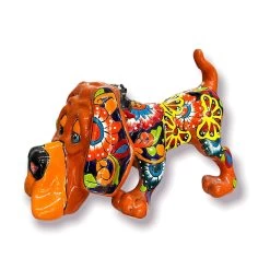 Talavera Dog Statue | Colorful Hand-Painted Mexican Pottery Hound -Pottery And Glassware il fullxfull.4938484088 sv08 9e5589f5 0adb 4534 8cb2 1fac037590d6