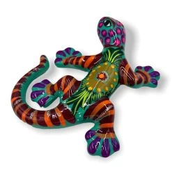 Hand-Painted Talavera Lizard Figurine | Colorful Mexican Wall Decor -Pottery And Glassware il fullxfull.4938485510 nvvl d1034632 c7b3 4d05 ad39 978a52a73547