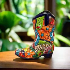 Mexican Boot Flower Pot | Hand Painted Talavera Planter (Extra Large) -Pottery And Glassware il fullxfull.4938528680 9sn7 dd1179c7 3107 4a93 a90c bdaa39599dbc